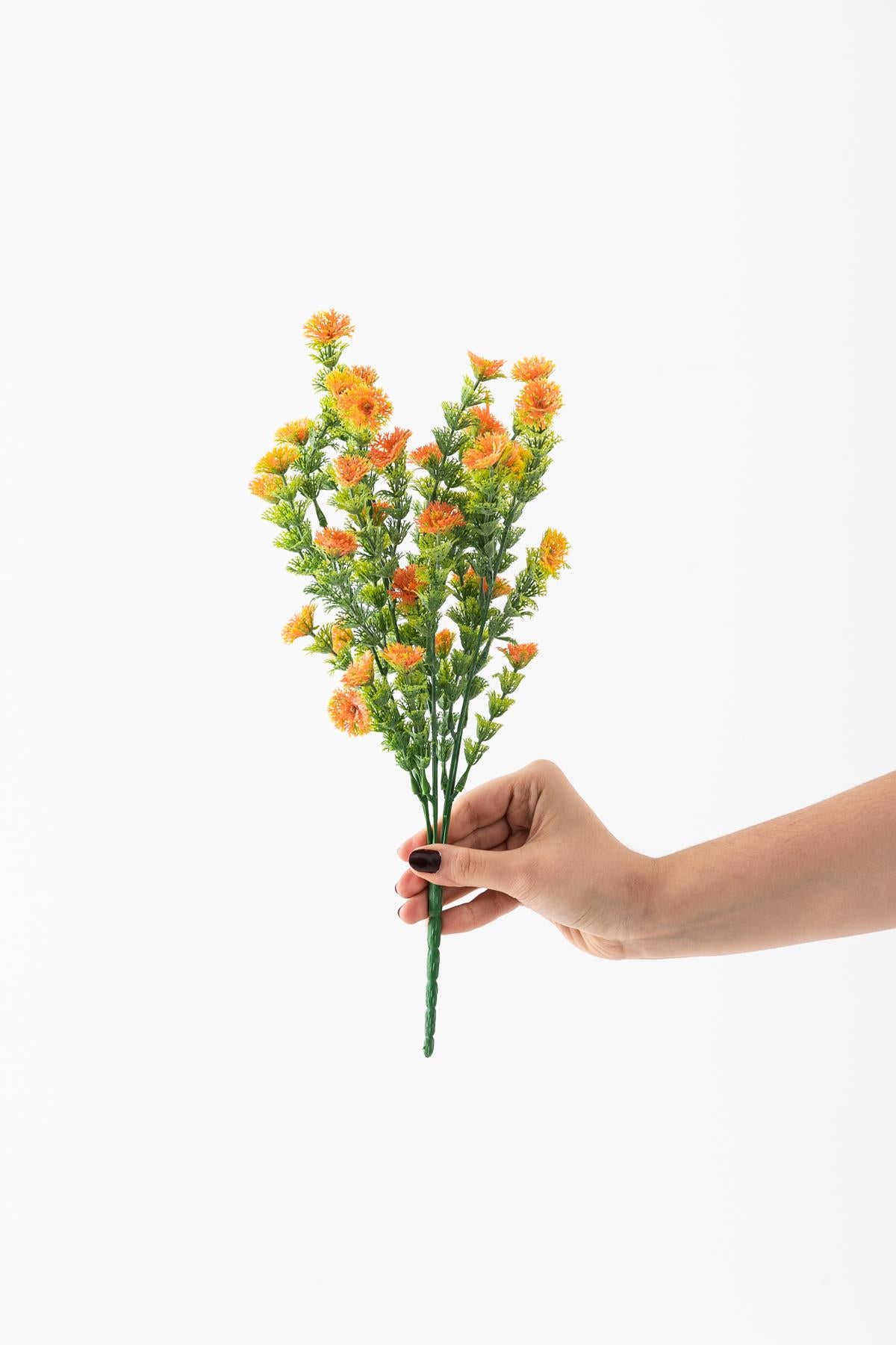 Yapay Renkli Yeşillik Demeti 40 Cm 5 Dal