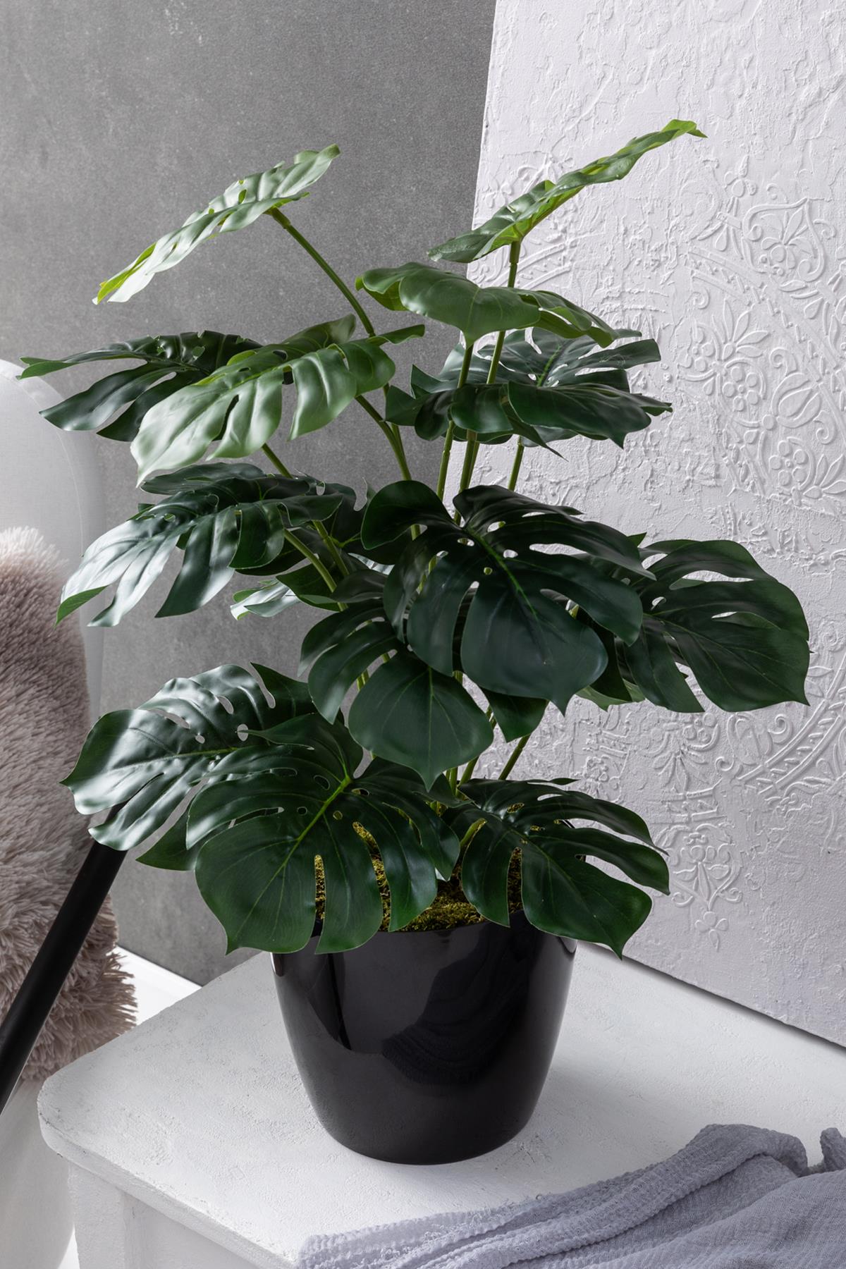 Yapay Salon Köşe Çiçeği 65 Cm Devetabanı