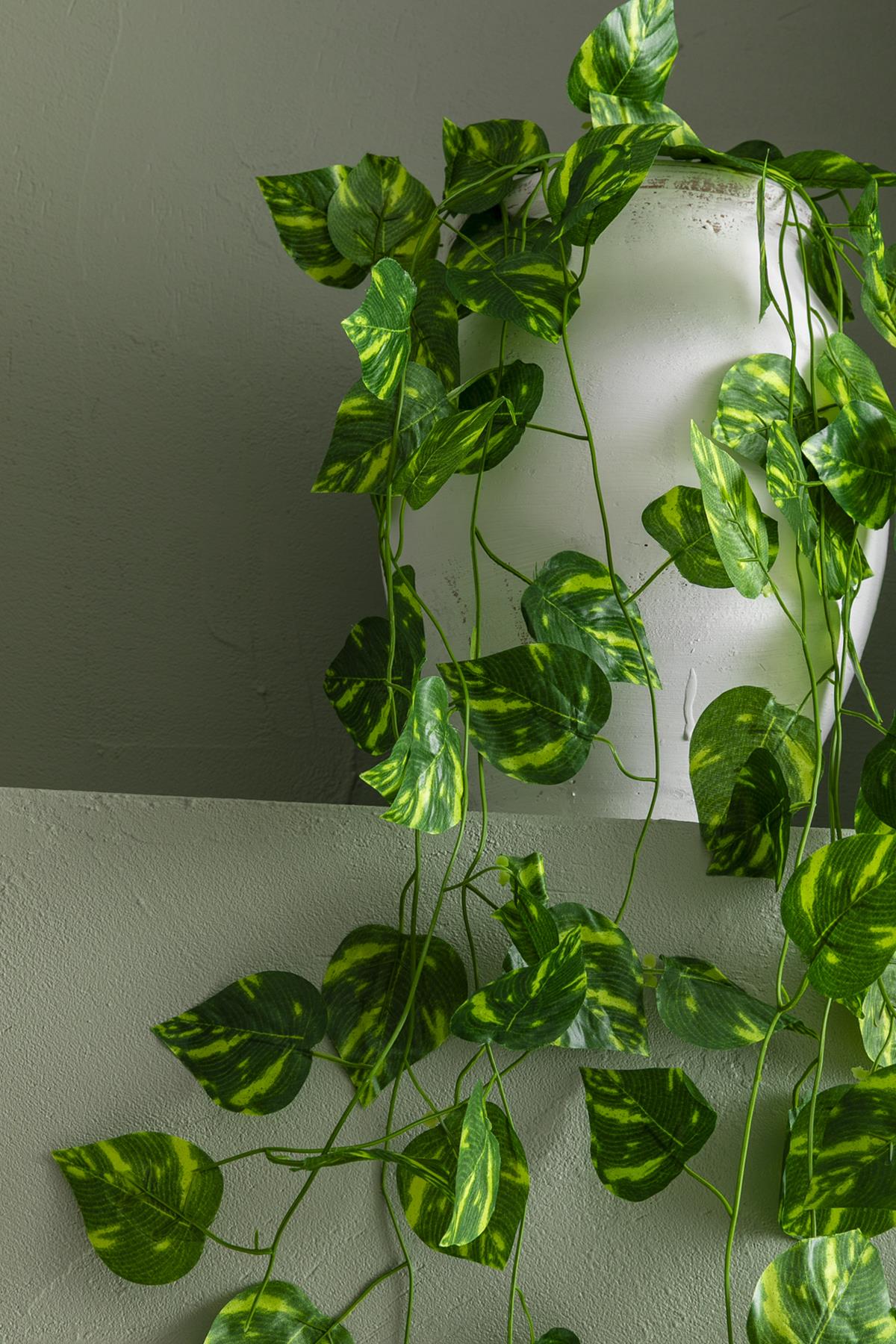 Yapay Sarı Desenli Zincir Sarmaşık 12'li