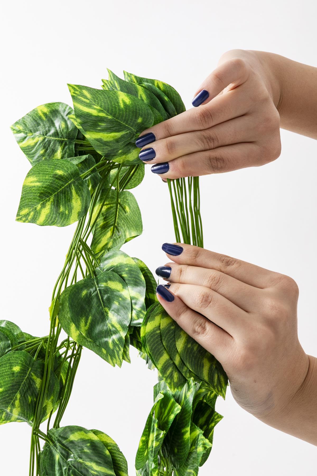 Yapay Sarı Desenli Zincir Sarmaşık 12'li