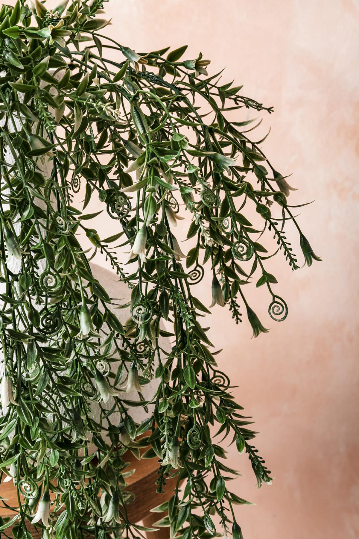 Yapay Sarmaşık (Uv) Korumalı Küpe Yeşil Beyaz 80 Cm 5 Dal (Uv)