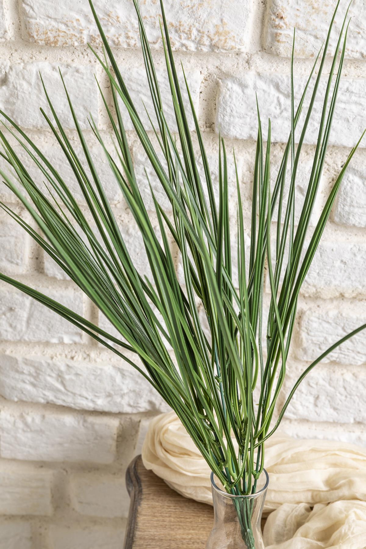 Yapay Saz Demeti Açık Yeşil 50 Cm 7 Dal (Uv)