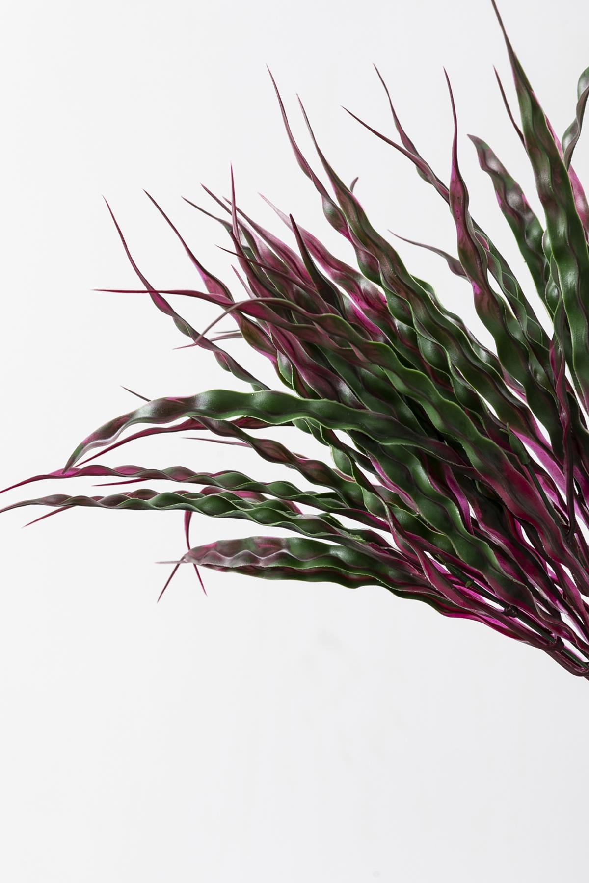 Yapay Saz Demeti Yeşil Pembe 40 Cm 5 Dal(Uv)