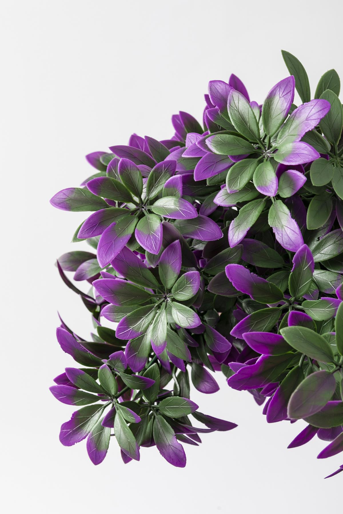 Yapay Şefrole Demeti Mor 60 Cm 24 Dal(Uv)