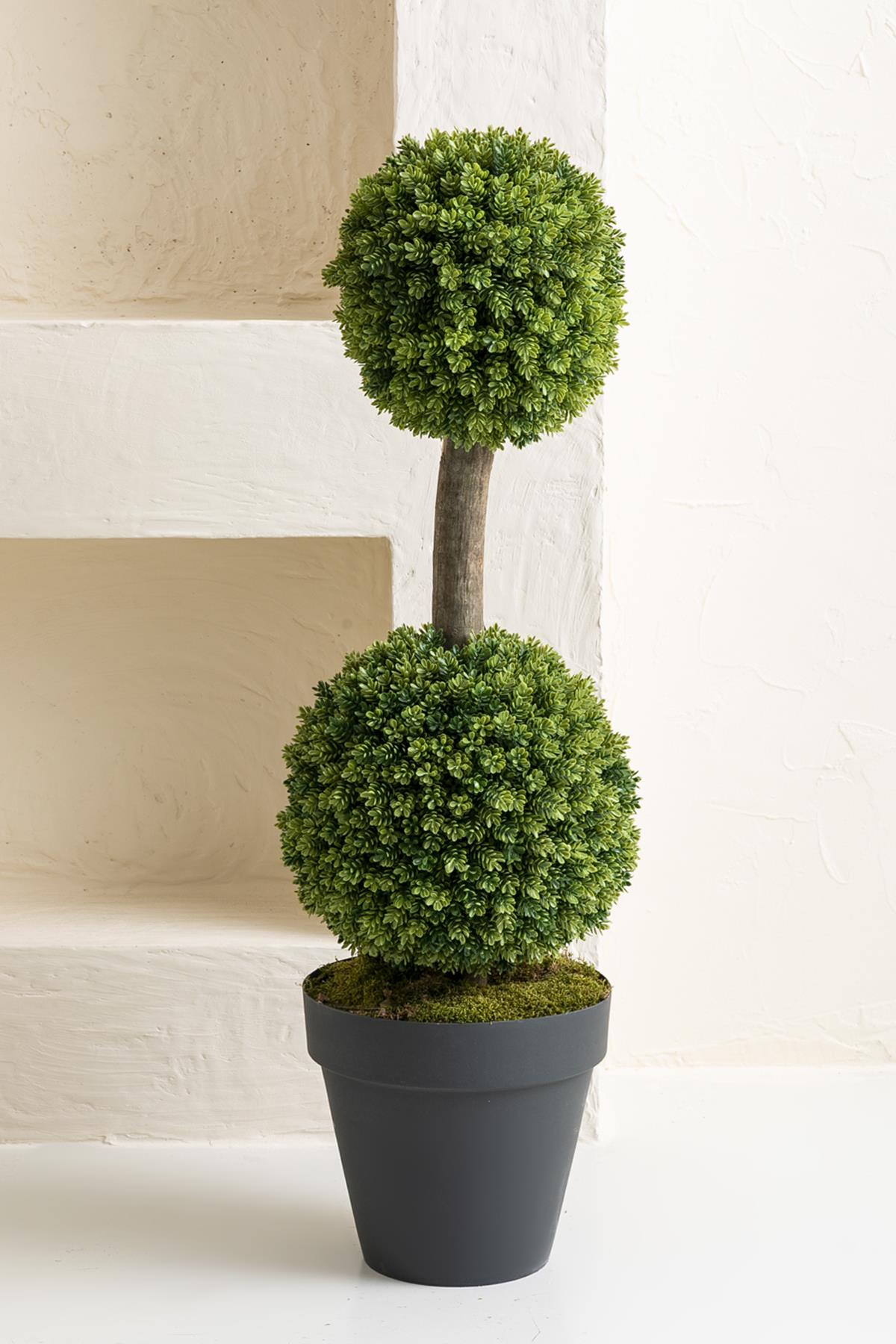 Yapay Top Çamdalı Ağacı 2'li 120 Cm(Uv)