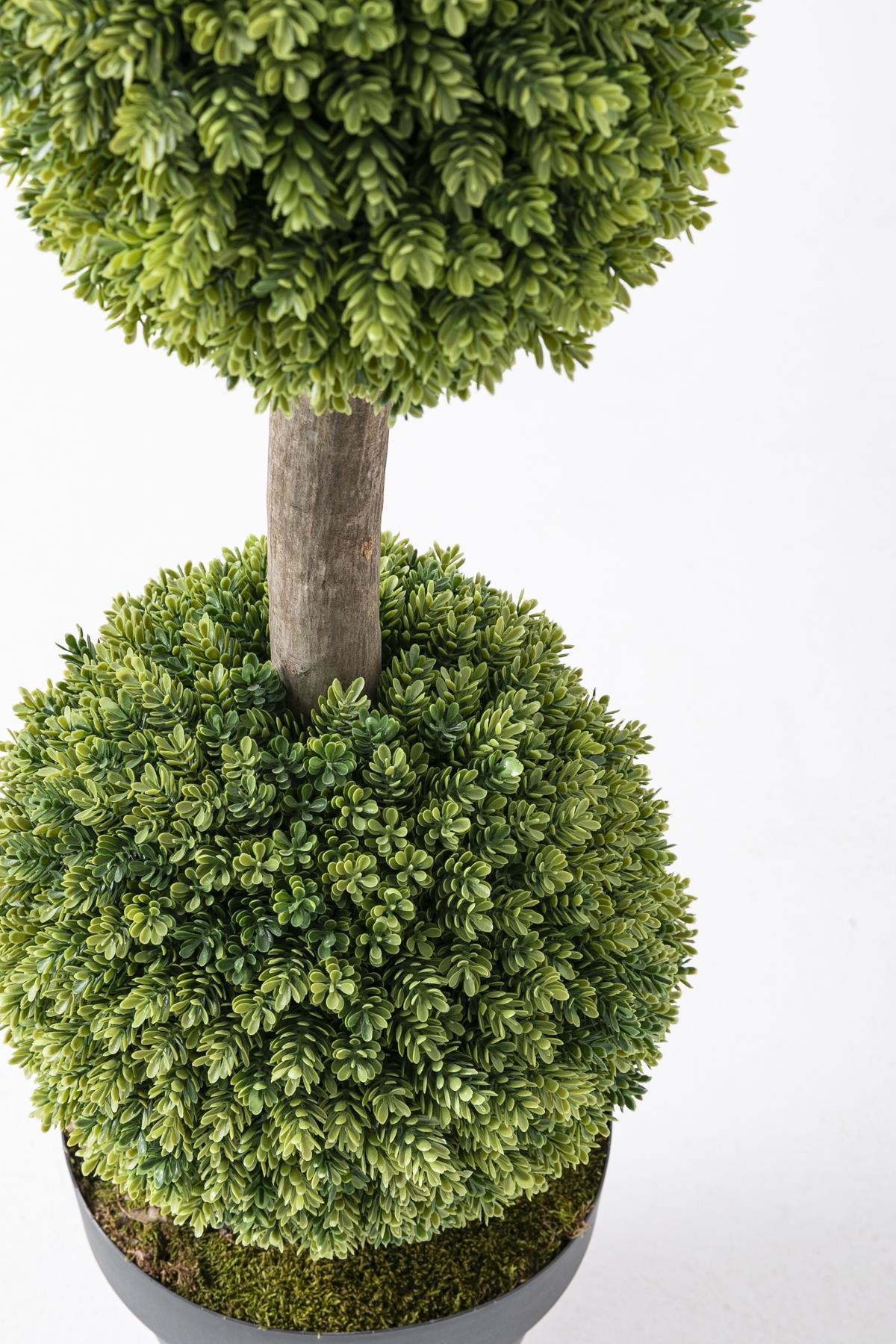 Yapay Top Çamdalı Ağacı 2'li 120 Cm(Uv)