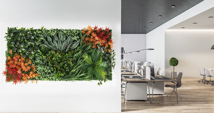 Yapay Dikey Bahçelerle Dekorasyona Farklı Bir Dokunuş