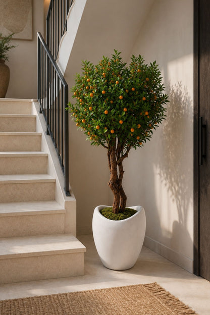 Yapay Premium Mandalina Ağacı Islak Dokulu 200 Cm 35 Dal