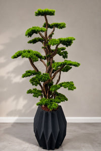 Lüks Yapay Bonsai Ağacı 200 Cm 50 Dal Dekoratif Fiber Saksılı