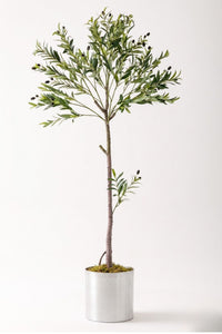 Yapay Zeytin Ağacı 160 Cm Metal Saksı