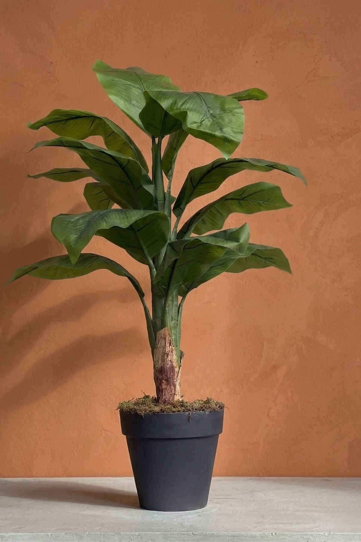 Yapay Muz Ağacı Tek Gövde 120 cm 13 Yaprak