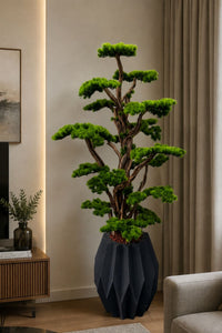 Lüks Yapay Bonsai Ağacı 200 Cm 50 Dal Dekoratif Fiber Saksılı