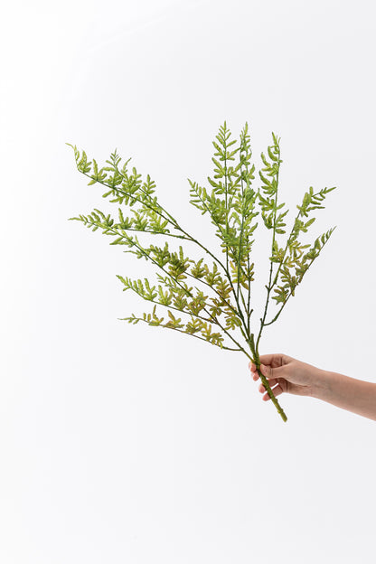 Islak Dokulu Yapay Yeşillik 75 Cm 16 Dal