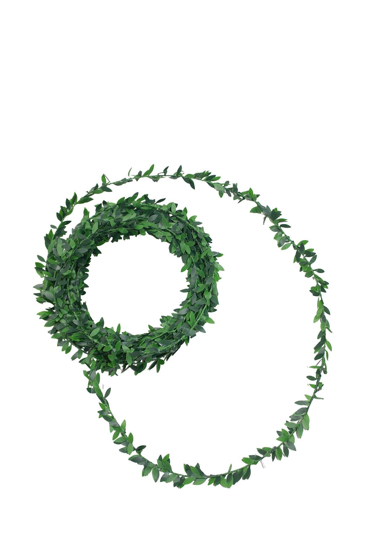 7 Metre Tel Yaprak Şerit Yapay Taç Sarmaşık Çiçek Süs