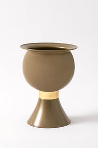 Metal Darbuka Saksı Gold 30*45
