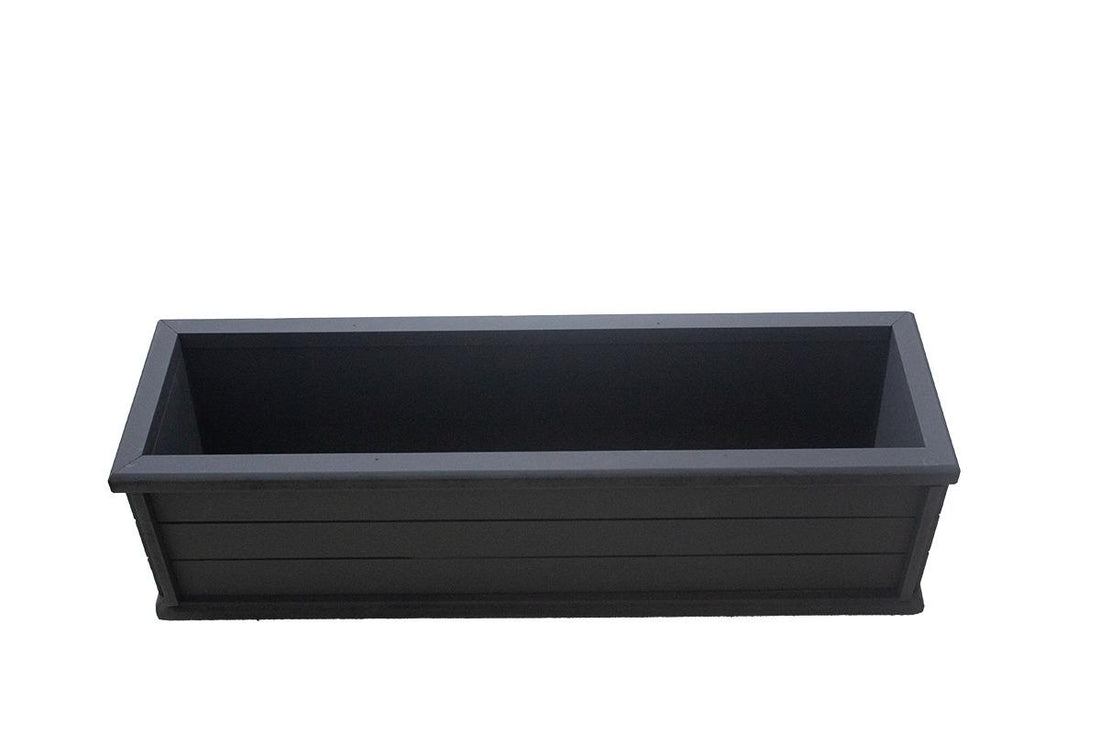 Ahşap Seperatör Saksı Antrasit 70 Cm