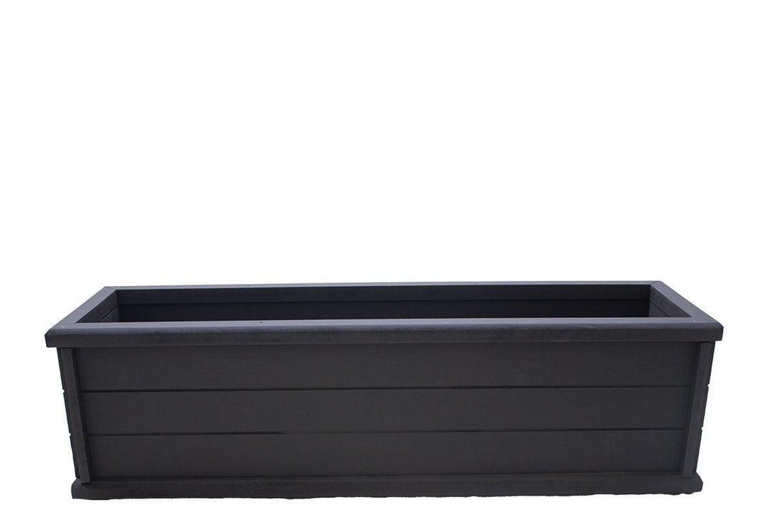 Ahşap Seperatör Saksı Antrasit 70 Cm