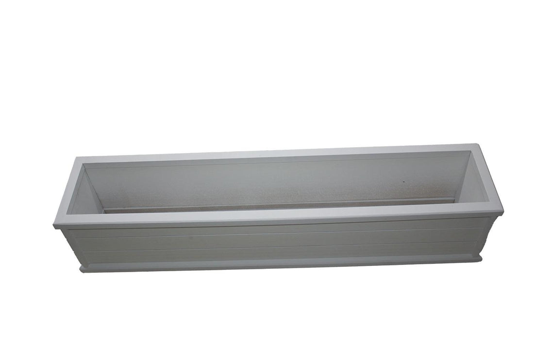 Ahşap Seperatör Saksı Beyaz 100 Cm