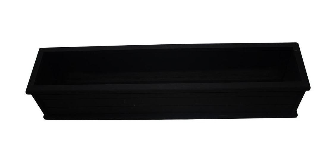 Ahşap Seperatör Saksı Siyah 100 Cm
