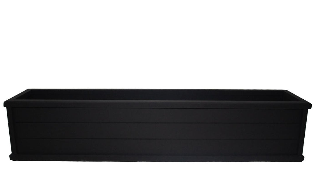 Ahşap Seperatör Saksı Siyah 100 Cm