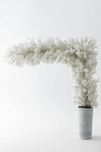 Büyük Yapay Bahar Dalı Çiçeği Beyaz