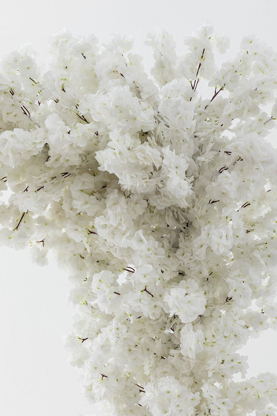 Büyük Yapay Bahar Dalı Çiçeği Beyaz