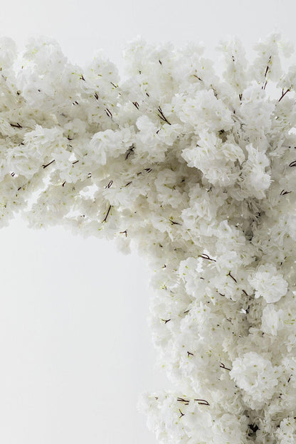 Büyük Yapay Bahar Dalı Çiçeği Beyaz