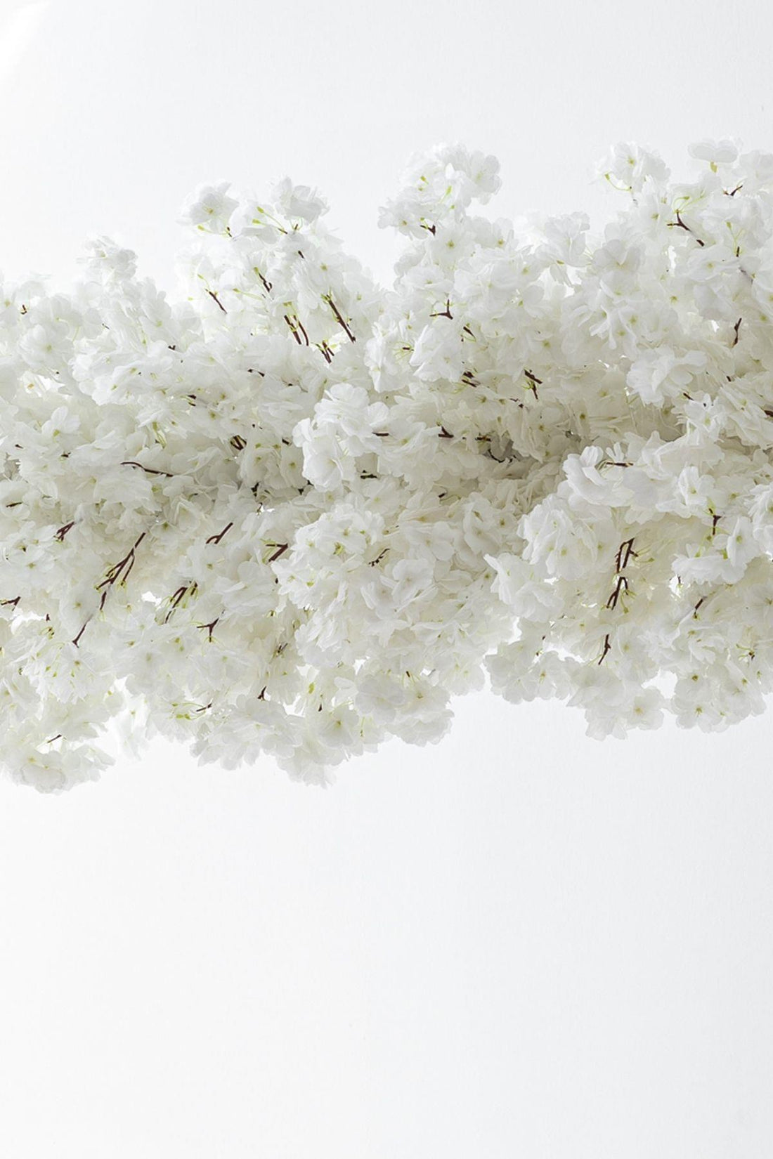 Büyük Yapay Bahar Dalı Çiçeği Beyaz