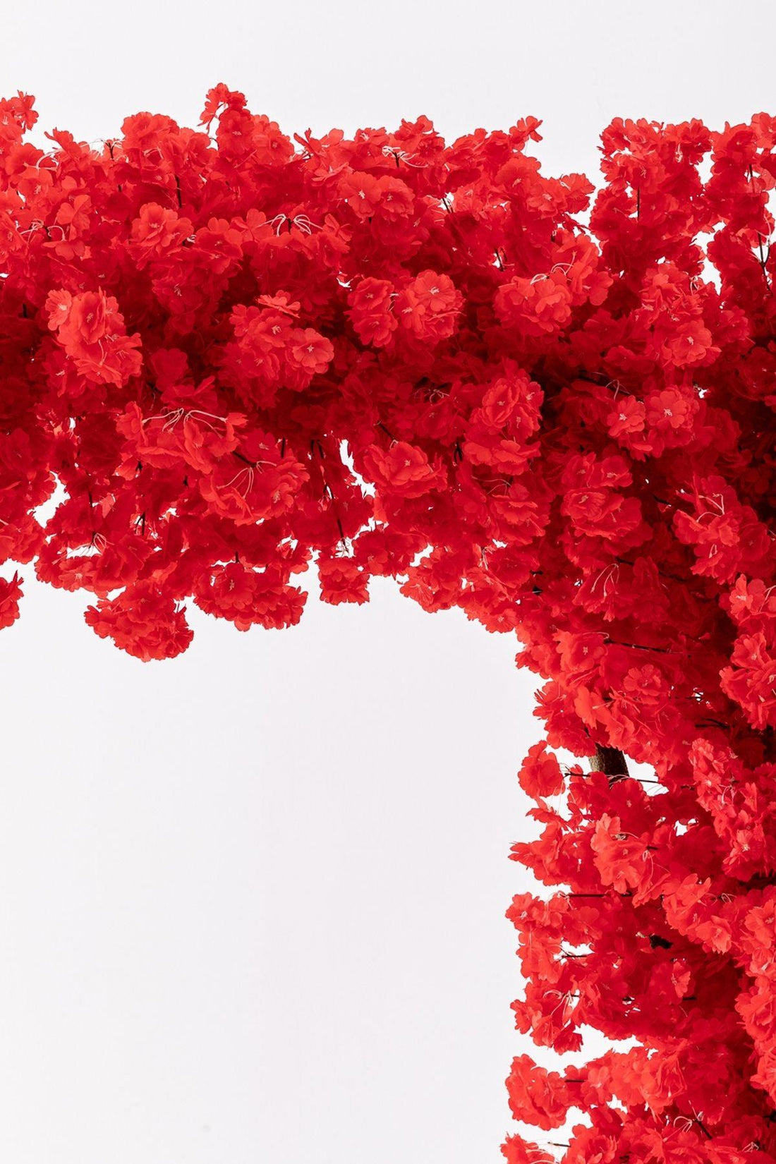 Büyük Yapay Bahar Dalı Çiçeği Kırmızı