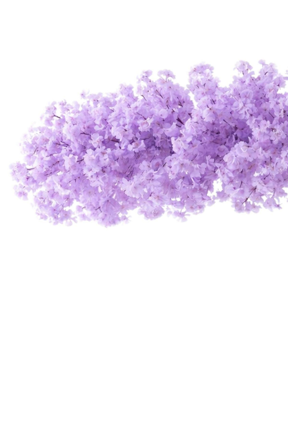 Büyük Yapay Bahar Dalı Çiçeği Lila