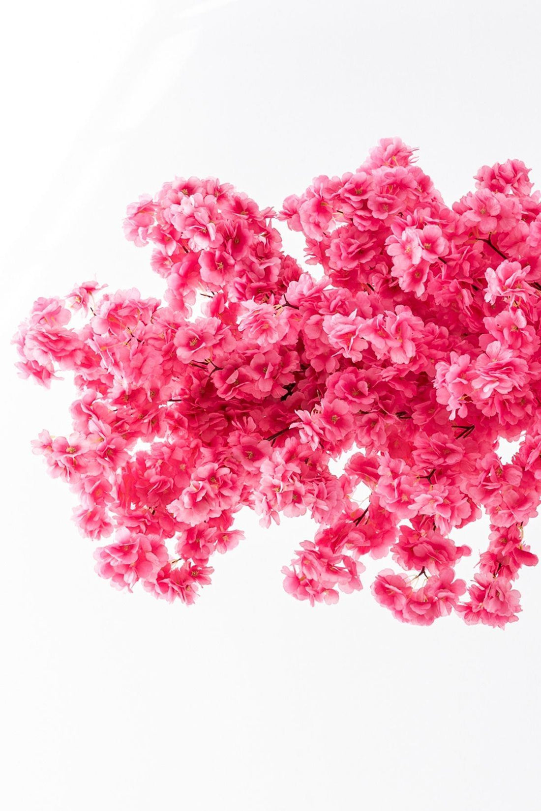 Büyük Yapay Bahar Dalı Çiçeği Pembe