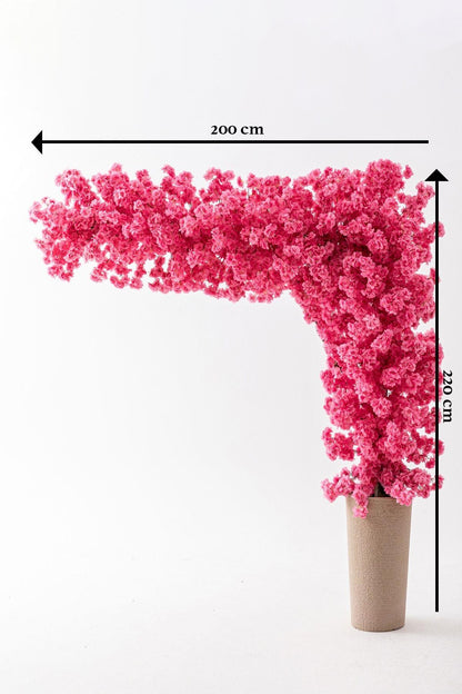 Büyük Yapay Bahar Dalı Çiçeği Pembe