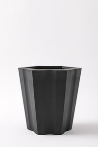 Fiber Saksı Altıgen 45*30 Antrasit