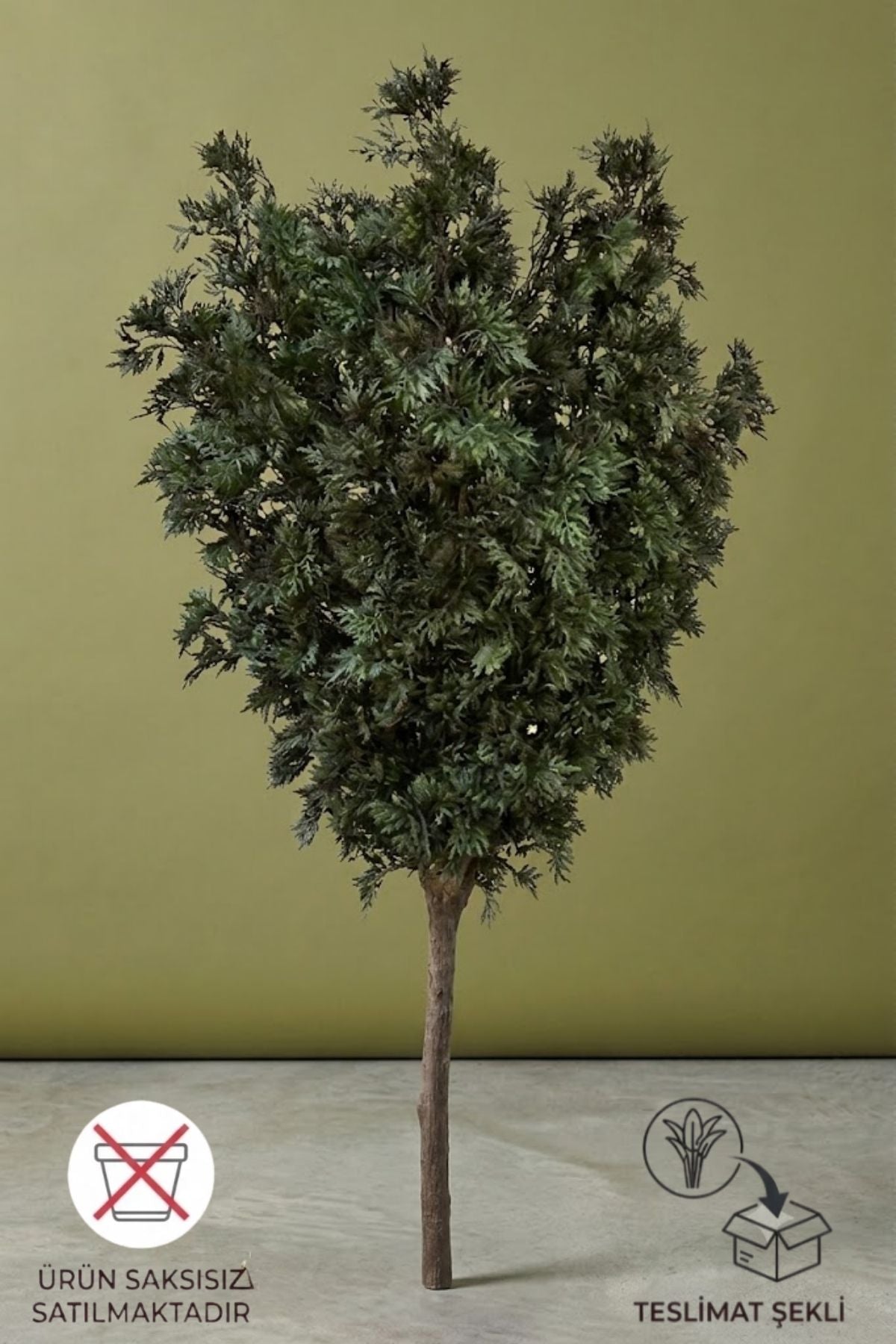 Yapay Hazal Ağacı 200 cm 35 Dal Saksısız