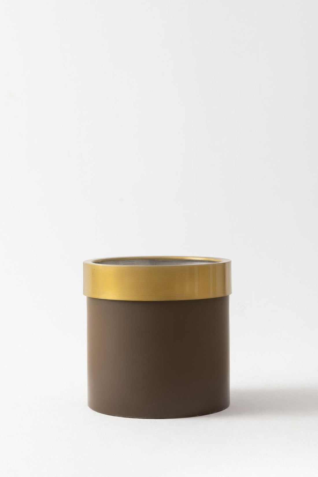 Metal Saksı Kahverengi(Gold Bilezikli) 35*35*35