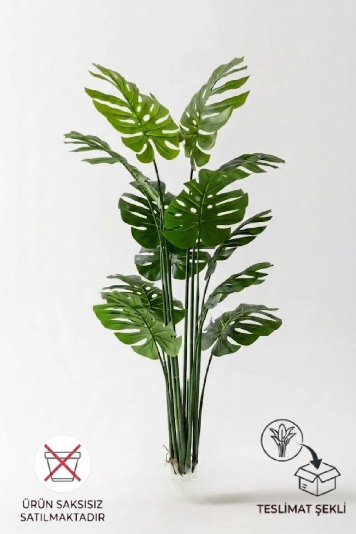 Yapay Deve Tabanı(Monstera) Ağacı 160 cm Saksısız