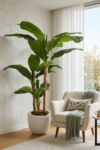 Yapay Muz Ağacı Dinazor Saksı 220 cm