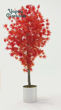 Yapay Sonbahar Ağacı Kırmızı