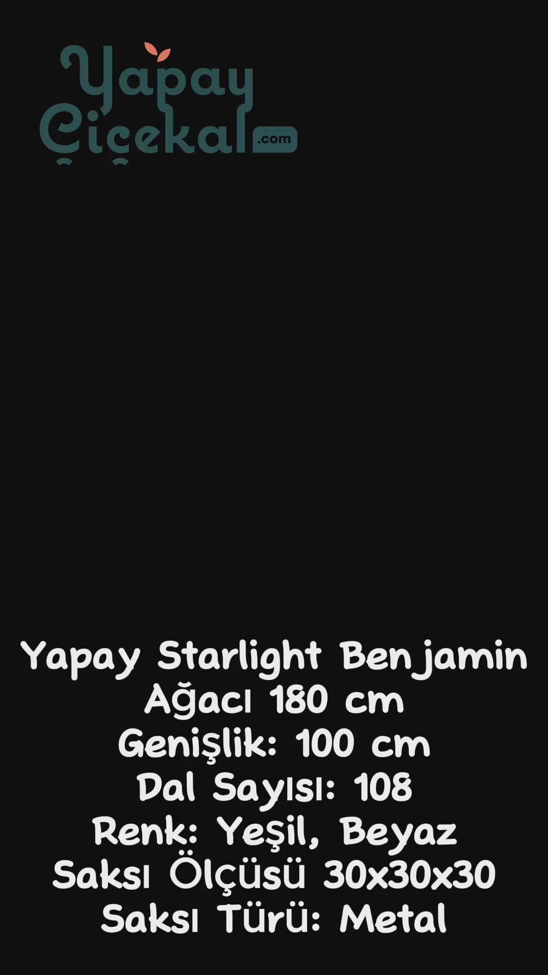 Yapay Starlight Benjamin Ağacı 180 Cm