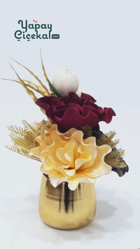 Yapay Çiçek Cezve Aranjman 802