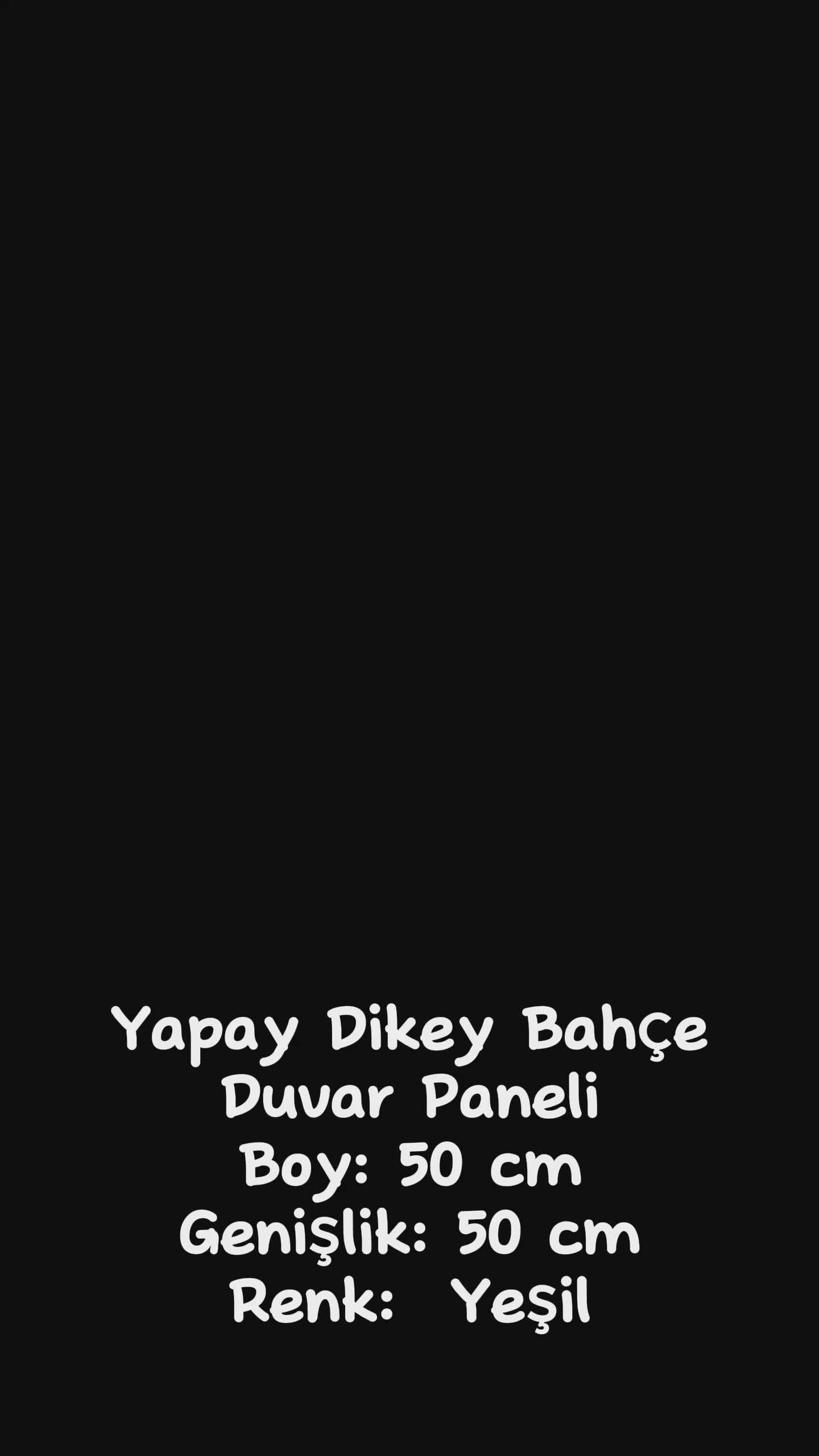 Yapay Dikey Bahçe Duvar Paneli