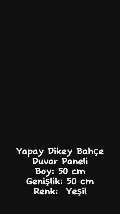 Yapay Dikey Bahçe Duvar Paneli