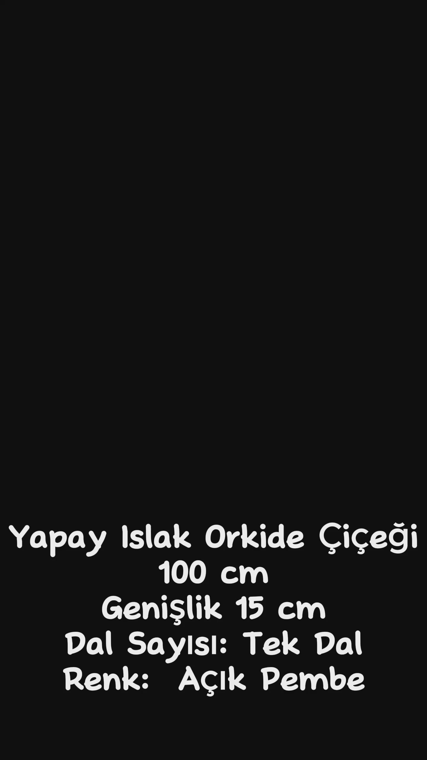 Yapay Islak Orkide Çiçeği Açık Pembe Tek Dal