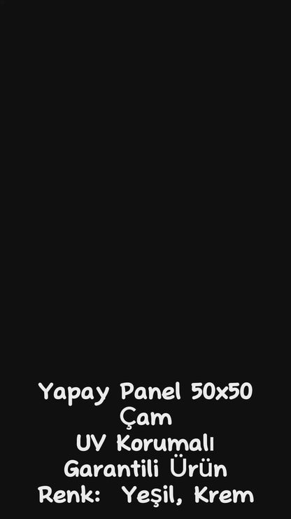 Yapay Duvar Paneli Uv Korumalı Çamdalı 50*50