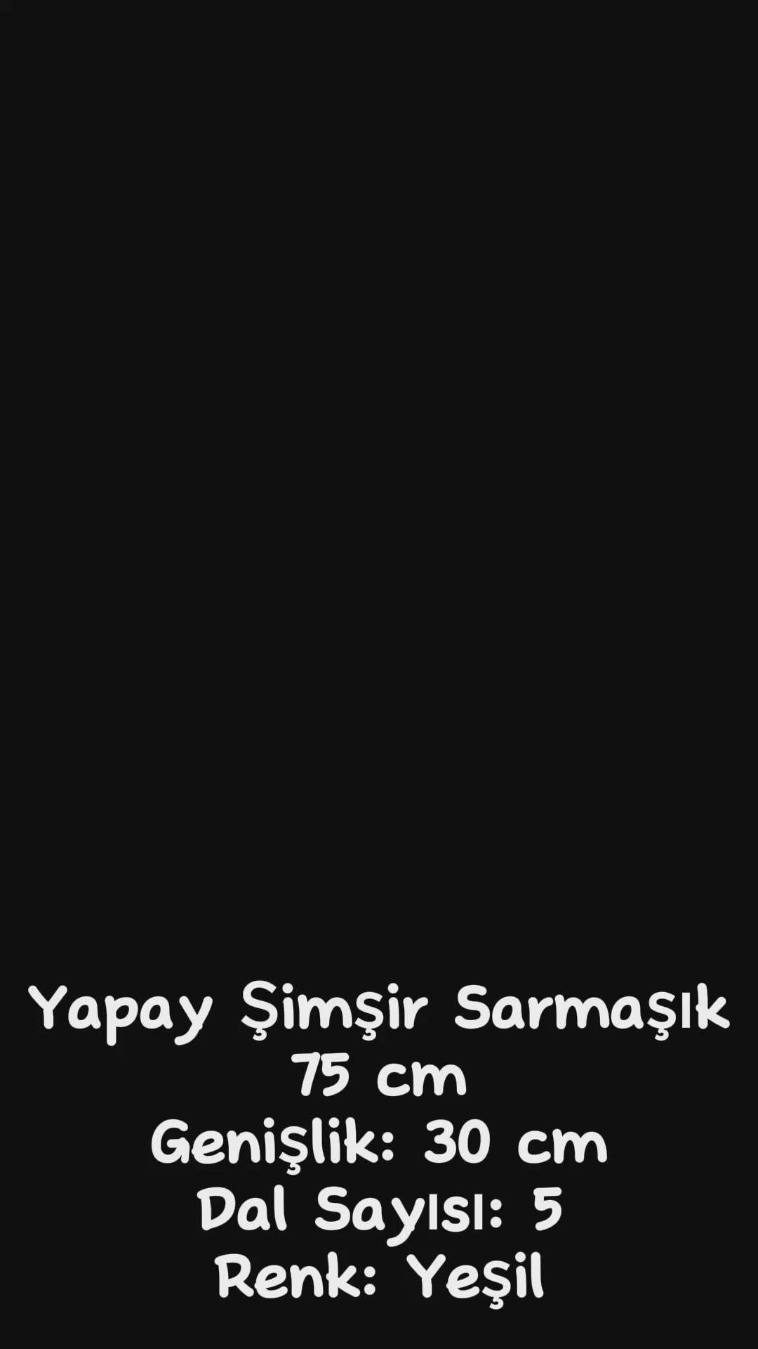 Yapay Şimşir Sarmaşık 75 Cm 5 Dal Uv
