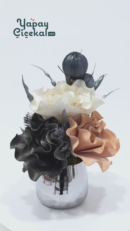 Yapay Çiçek Cezve Aranjman 803