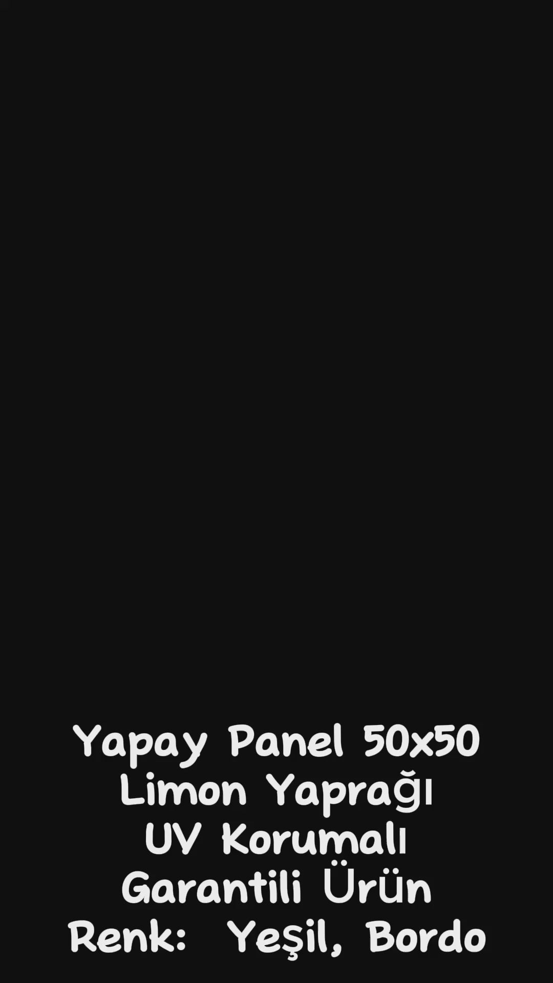 Yapay Duvar Paneli (Uv) Korumalı Portakal Yaprağı Kırmızı Yeşil 50*50 (Uv)