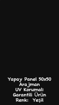 Yapay Duvar Paneli Aranjman Uv Korumalı 50*50