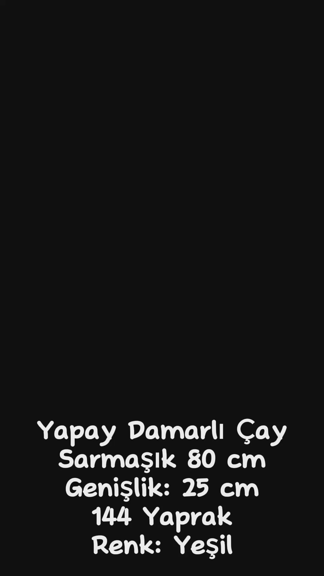 Yapay Sarmaşık Çay (Uv) Korumalı Yeşil 75 Cm 5 Dal (Uv)