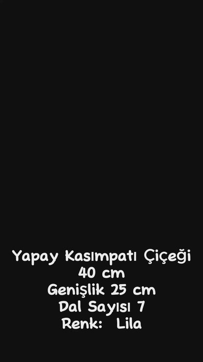 Yapay Kasımpatı Çiçeği Lila 40 Cm 5 Dal